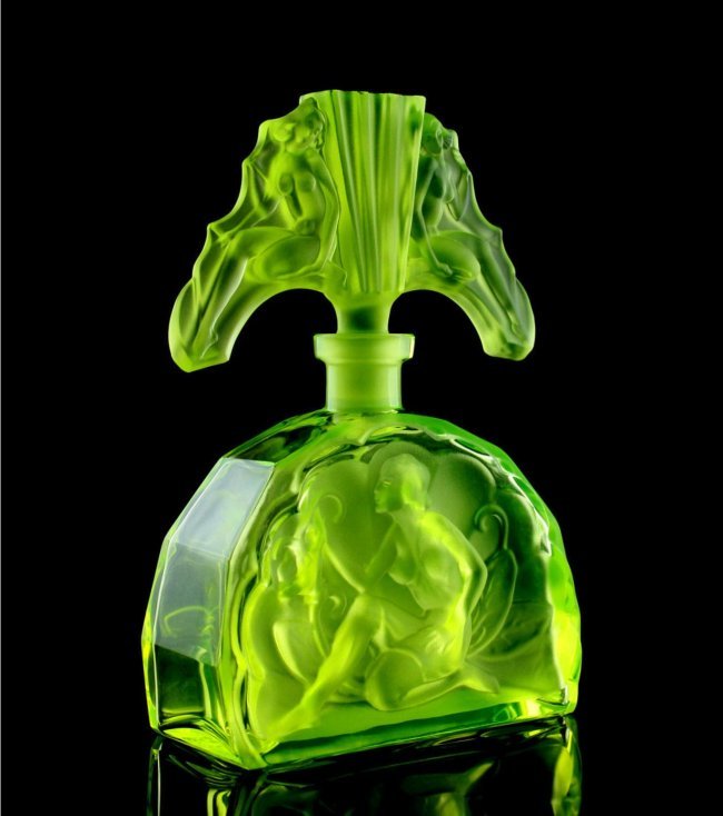 Art Deco Glass Collectible Perfume Bottle 1930 H.Hoffmann by Lalique (1 of 3)