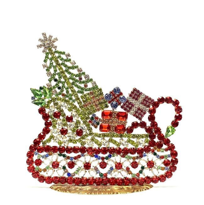 Vintage Winter Sleigh With Christmas Gifts (1 of 2)