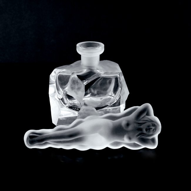 Art Deco Glass 1930' Perfume Bottle For Collectors H.Hoffmann by Lalique (1 of 3)