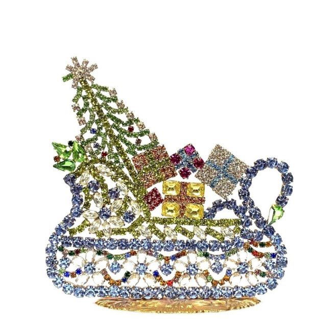 Vintage Ornament Winter Sleigh With Christmas Gifts (1 of 2)