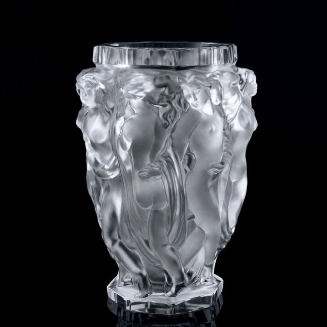 Art Deco Glass Bacchantes Vase 1930' H.Hoffmann by Lalique (1 of 2)