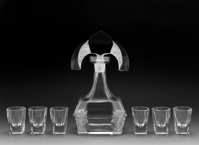 Glamorous France Art Deco 1930' Decanter Set (1 of 2)