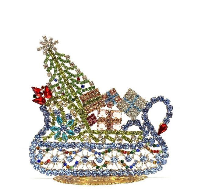 Vintage Ornament Winter Sleigh With Christmas Gifts (1 of 2)