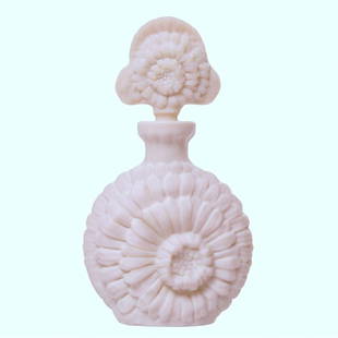 Art Deco 1930' Pink Glass Collectible Czech Perfume Bottle H.Hoffmann: This piece is a great addition to collection or a great gift. Top Quality Art Deco Collectible Glass Perfume Bottle. This piece was made in Bohemia from ORIGINAL antique molds that were used during