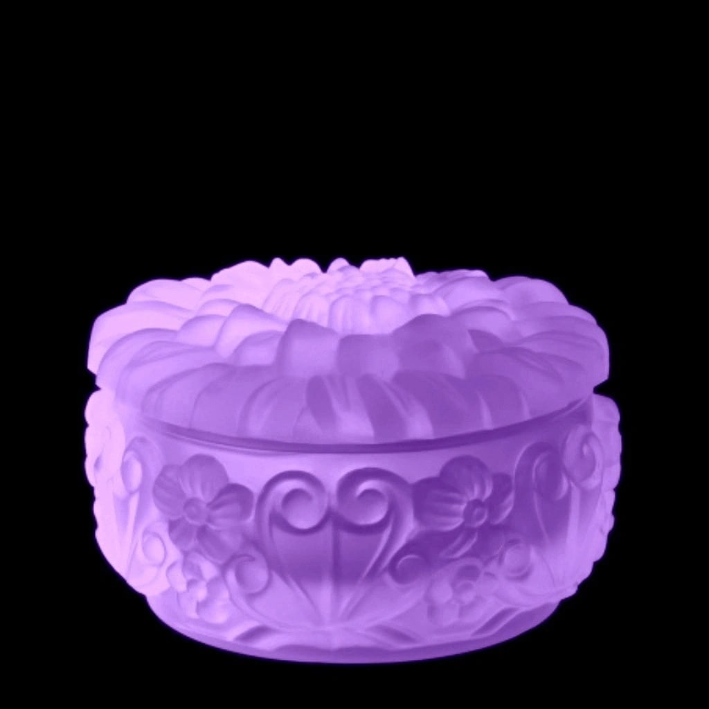 French Art Deco Alexandrite Collectible Glass Box 1930' H.Hoffmann: This piece is a great addition to collection or a great gift. Top Quality Alexandrite Collectible Glass Box - excellent colour and detail. This piece was made in Bohemia from ORIGINAL antique vintage