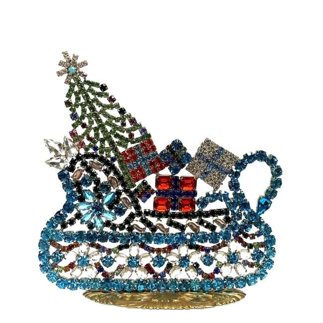 Vintage Ornament Winter Sleigh With Christmas Gifts (1 of 2)