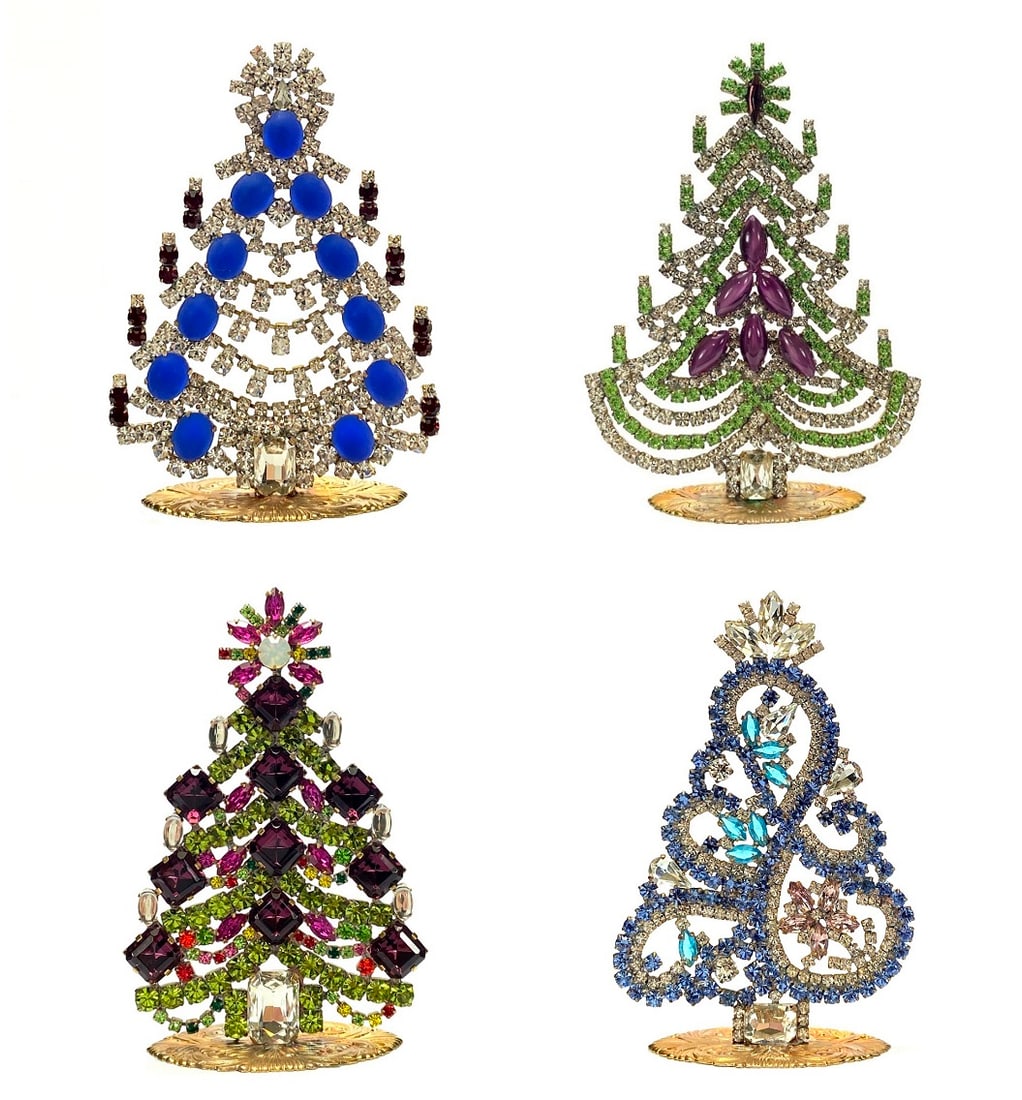 Art Deco Decorative Christmas Tree ( 4 pieces ) (1 of 2)