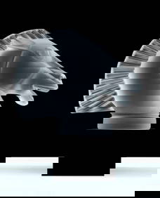 Art Deco Collectible Glass ' Head Horse ' Hood Ornament ' Longchamp ' 1930' H.Hoffmann By Lalique (1 of 6)