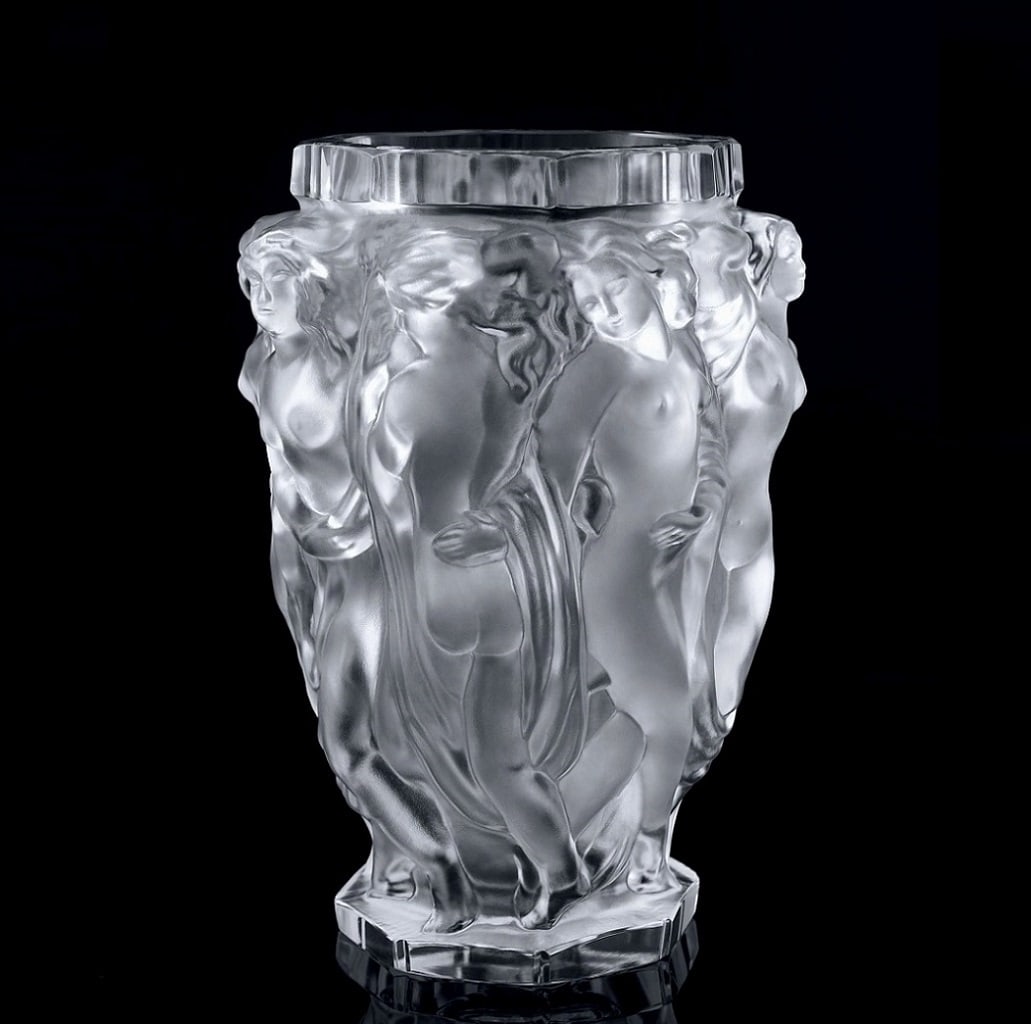Art Deco Glass Bacchantes Vase 1930' H.Hoffmann by Lalique (1 of 1)