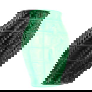 Art Deco 1930' Bohemian Jade Malachite Glass Collectible Vase H.Hoffmann: This piece is a great addition to collection or a great gift. Timeless design - Top Qality Art Deco Jade Malachite Collectible Glass Vase. This vase was originally made by LALIQUE. This piece was made