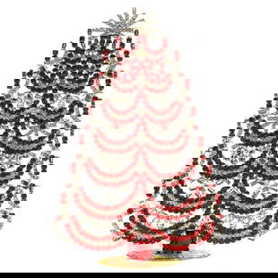 Extra Large Christmas Tree Vintage Rhinestones Standing Decorative Ornament: Vintage Standing Christmas Tree. Made in Czechoslovakia. Excellent condition. No missing stones. No damage. It measures approximately 12 " ( 30 cm ). Fast delivery time worldwide: 2-5 days.