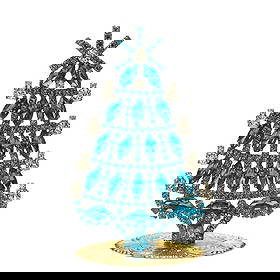 Small Vintage Bohemian Rhinestone Glass Christmas Tree: Standing Christmas Tree. Made in Czechoslovakia. Excellent condition. Height 5 '' ( 13 cm ). Fast delivery time worldwide: 2-4 days.