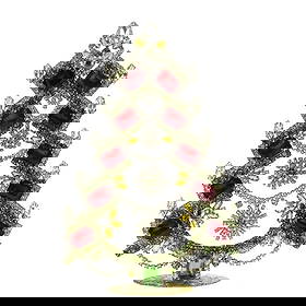 Large Vintage Bohemian Rhinestone Glass Christmas Tree: Standing Christmas Tree. Made in Czechoslovakia. Excellent condition. No missing stones. No damage. Height 8 '' ( 20 cm ). Fast delivery time worldwide: 2-4 days.