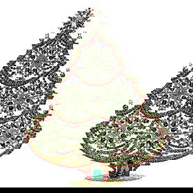 Extra Large Vintage Bohemian Rhinestone Glass Christmas Tree: Standing Christmas Tree. Made in Czechoslovakia. Excellent condition. No missing stones. No damage. It measures approximately 11 1/2 " ( 29 cm ). Fast delivery time worldwide: 2-4 days.