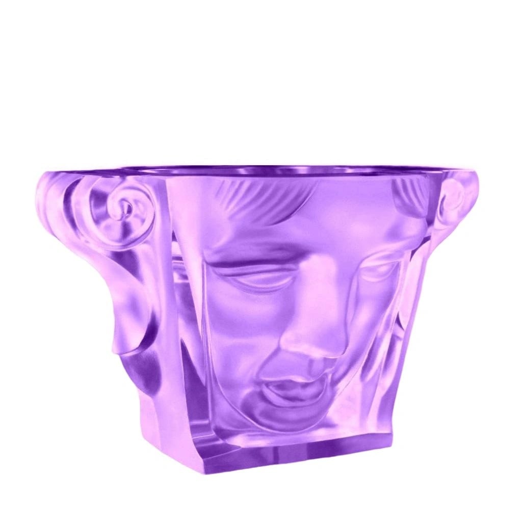 Glamorous French Art Deco Alexandrite Glass Bowl 1930' H.Hoffmann by Lalique: This piece is a great addition to collection or a great gift. Timeless design - Top Qality Art Deco Collectible Glass Bowl. This piece was made in Bohemia from the ORIGINAL antique vintage molds that 