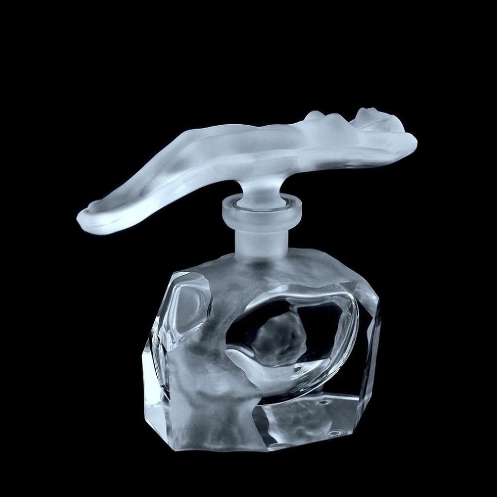 Art Deco Bohemian Glass 1930' Perfume Bottle For Collectors H.Hoffmann: This piece is a great addition to collection or a great gift. Timeless design - Top Qality Bohemian Art Deco Glass Perfume Bottle. This piece was made in Bohemia from the ORIGINAL antique vintage mold