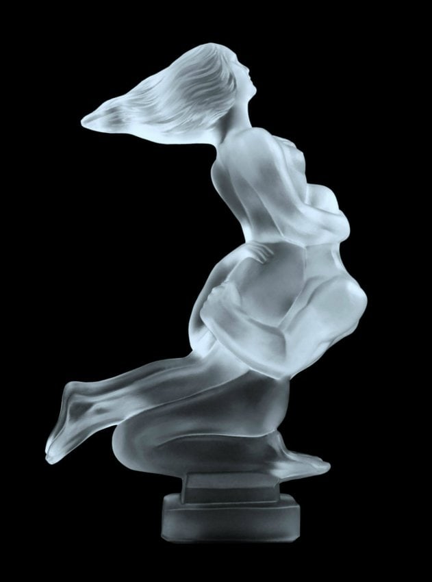 Art Deco 1930' Glass Car Mascot Hood Ornament Sculpture H.Hoffmann: This piece is a great addition to collection or a great gift. Timeless design - Top Qality Art Deco Glass Car Mascot Hood Ornament Statue for Classic, old, veteran car. This piece was made in Bohemia 