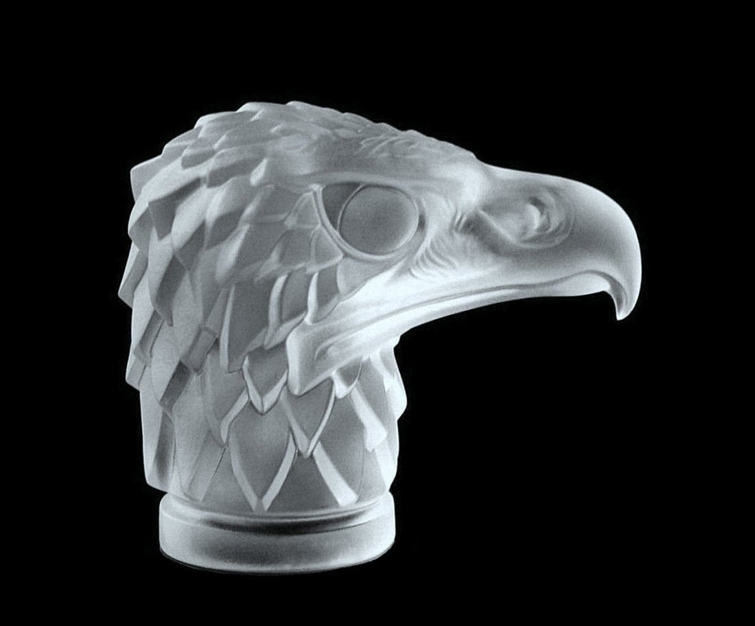 French Art Deco Bohemian Glass Car Mascot Ca. 1930 (1 of 1)