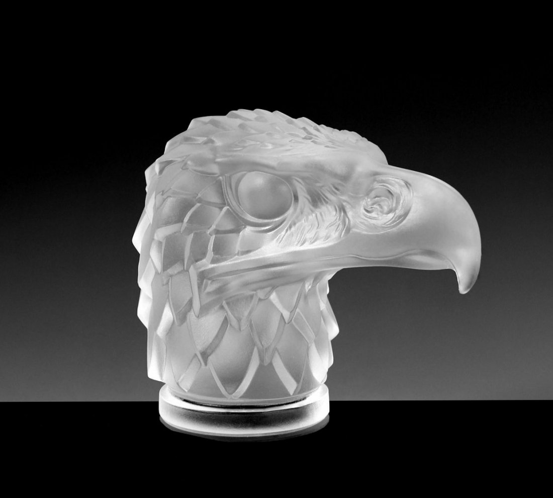 Glass Car Mascot /Art Deco Design Ca.1930 / Bohemia (1 of 5)