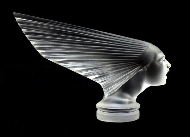 Glass Car Mascot /Art Deco Design Ca.1930 / Bohemia (1 of 1)