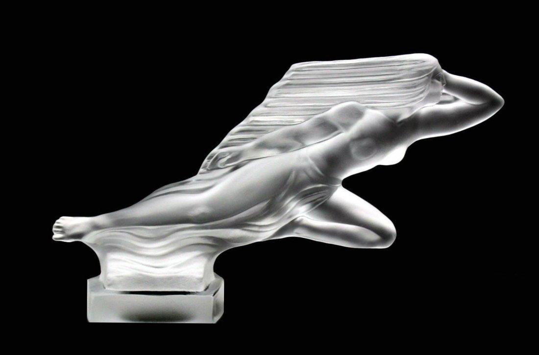 Glass Car Mascot /Art Deco Design Ca.1930 / Bohemia (1 of 6)