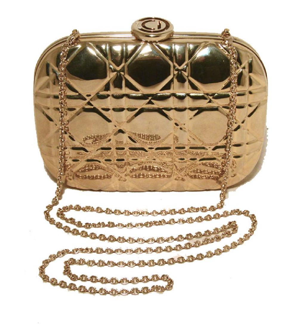 christian dior gold bag