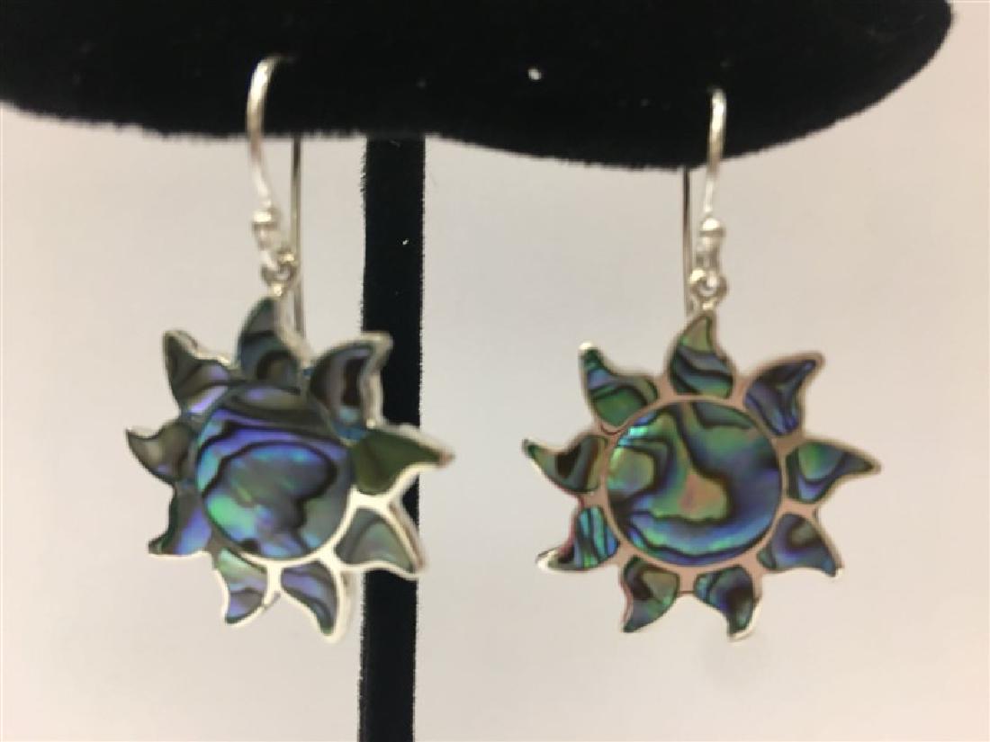 Abalone Sterling Silver Earring: Abalone Sterling Silver Earring #IGVR1481