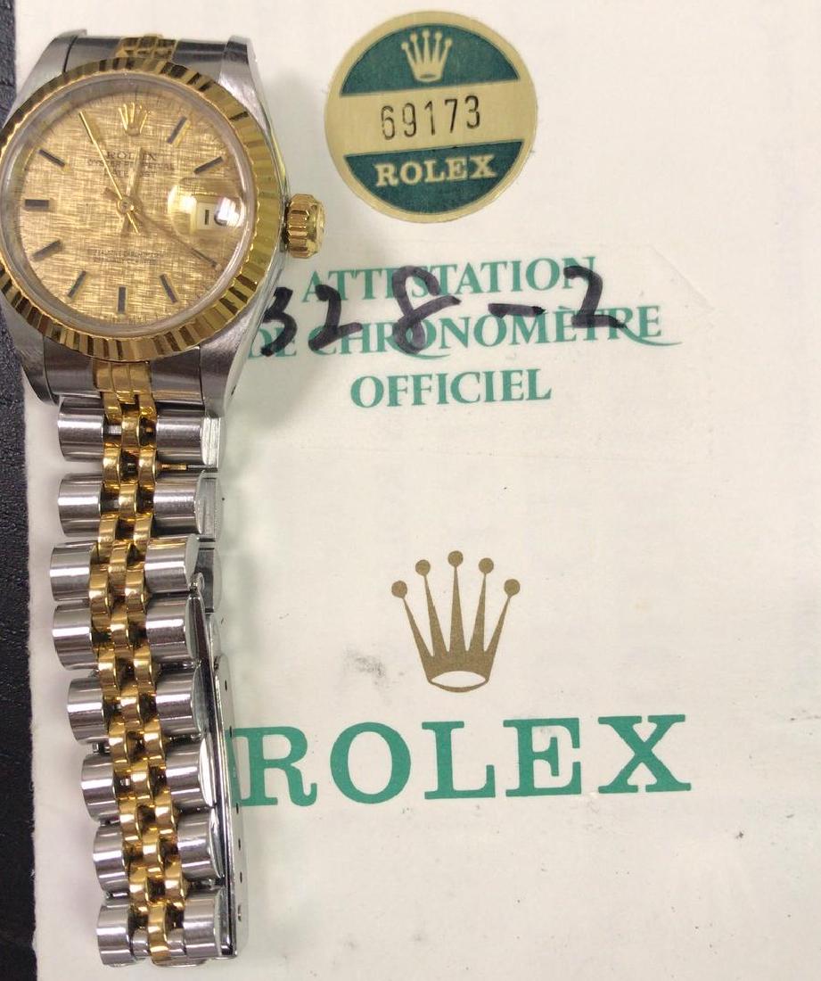Pre-owned Rolex 26mm Rolex Two-tone Datejust Watch: 26mm Rolex 18k Yellow Gold & Stainless Steel Oyster Perpetual Datejust Watch. Champagne Dial. 18k Yellow Gold Fluted Bezel. 18k Yellow Gold & Stainless Steel Jubilee Band. Style 69173. 9 million Seria