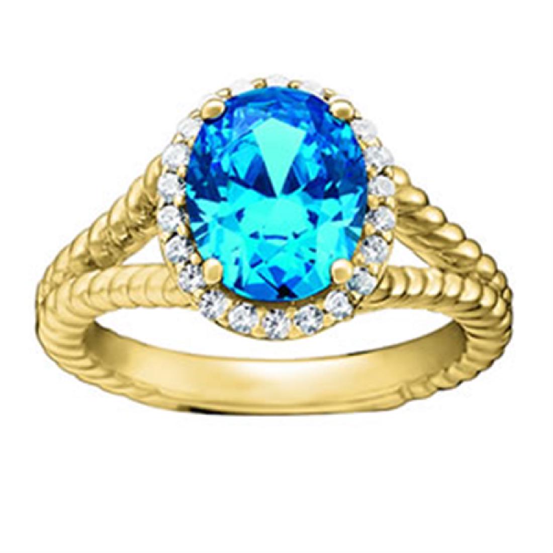 1ct Paraiba Tourmaline 14K Yellow Gold Ring 5.73gm: 1ct Paraiba Tourmaline 14K Yellow Gold Ring 5.73gm Stone Breakdown - 1 - Oval ,22 - .01PT Round Diamond - 2 1/5 ct tw Diamond Quality - SI1-SI2 G-H All Weights and Measurements are Approximate #84667-