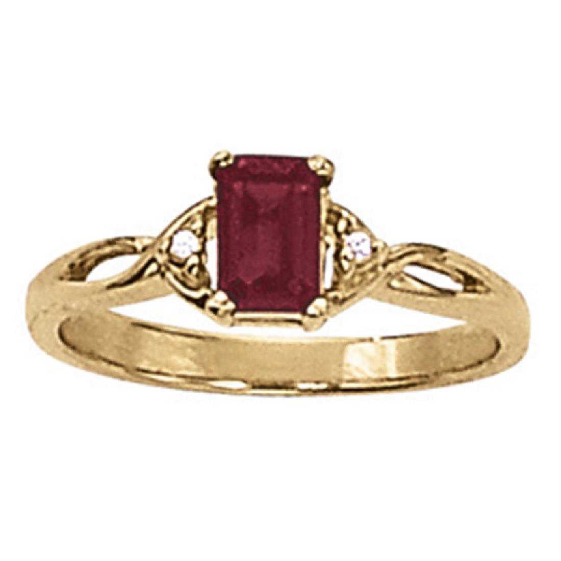 0.7ct Ruby 14K Yellow Gold Ring 2.63gm