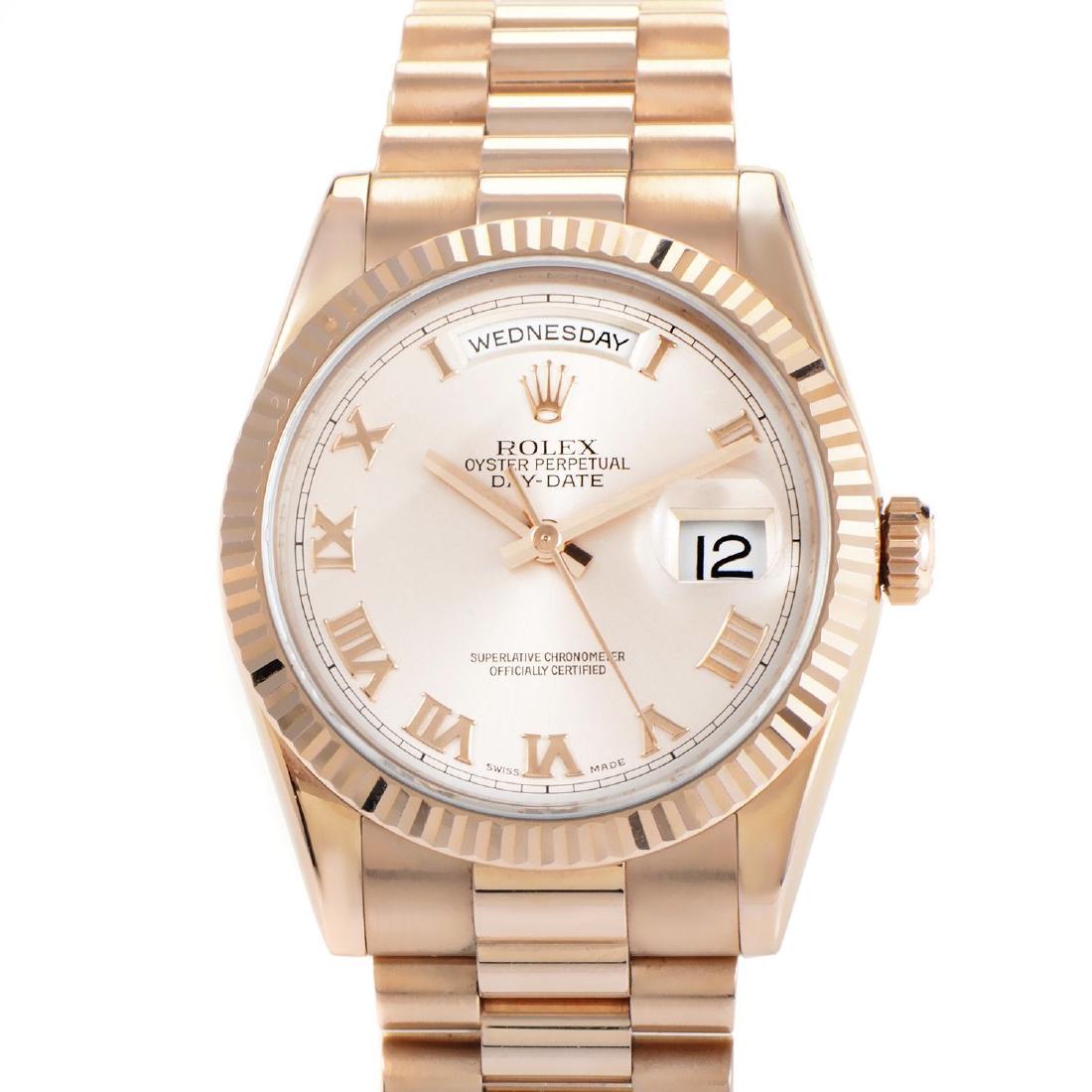 Rolex Model # 118235 Rolex Day Date 36 RG: Rolex Model # 118235 Rolex Day Date 36 RG Bracelet : President Dial : White Roman #J181