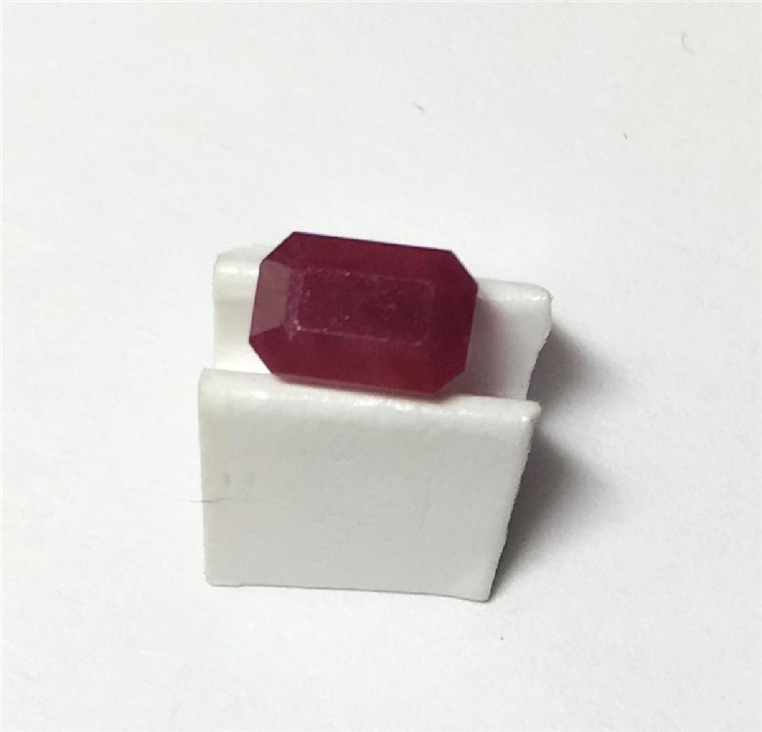 0.83ct Emerald Cut Ruby: 0.83ct Emerald Cut Ruby Dimension 6x4x3.2 #R-133