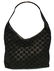 Gucci Black Suede Monogram Hobo Shoulder Bag - 2