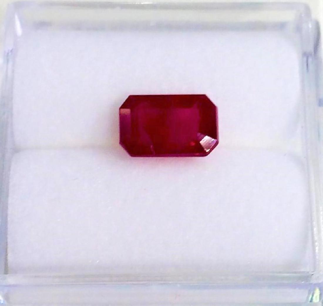 1.12ct Ruby Emerald Cut: 1.12ct Ruby Emerald Cut #B3-5