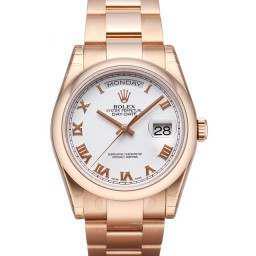 Rolex Model # 118205 Rolex Day Date 36 RG: Rolex Model # 118205 Rolex Day Date 36 RG Bracelet : oyster Dial : White Roman #J276