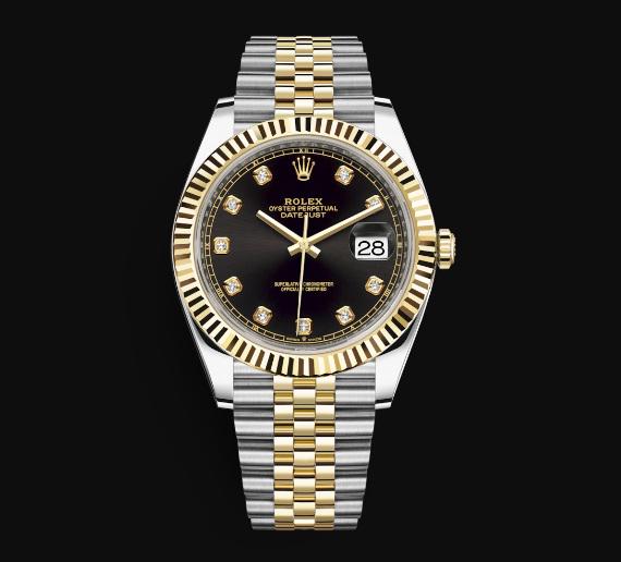 Rolex 41MM Datejust SS/YG Model #126333: Rolex 41MM Datejust SS/YG Model #126333 Bracelet : jubilee Dial : Black Diamond #J541