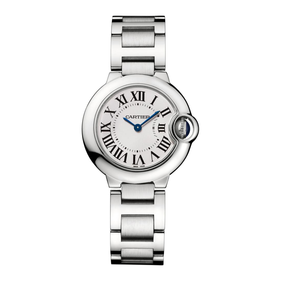 Cartier 28MM BB SS on Bracelet Model #W69010Z4: Cartier 28MM BB SS on Bracelet Model Number : W69010Z4 Bracelet : SS Dial : SILVER #J376