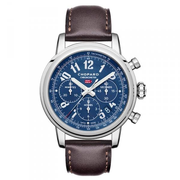 Chopard Mille Miglia Model #168589/3003: Chopard Mille Miglia Model Number : 168589/3003 Bracelet : Brown Leather Dial : Blue #J473