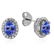 0.83ct Tanzanite 14 K White Gold Earrings