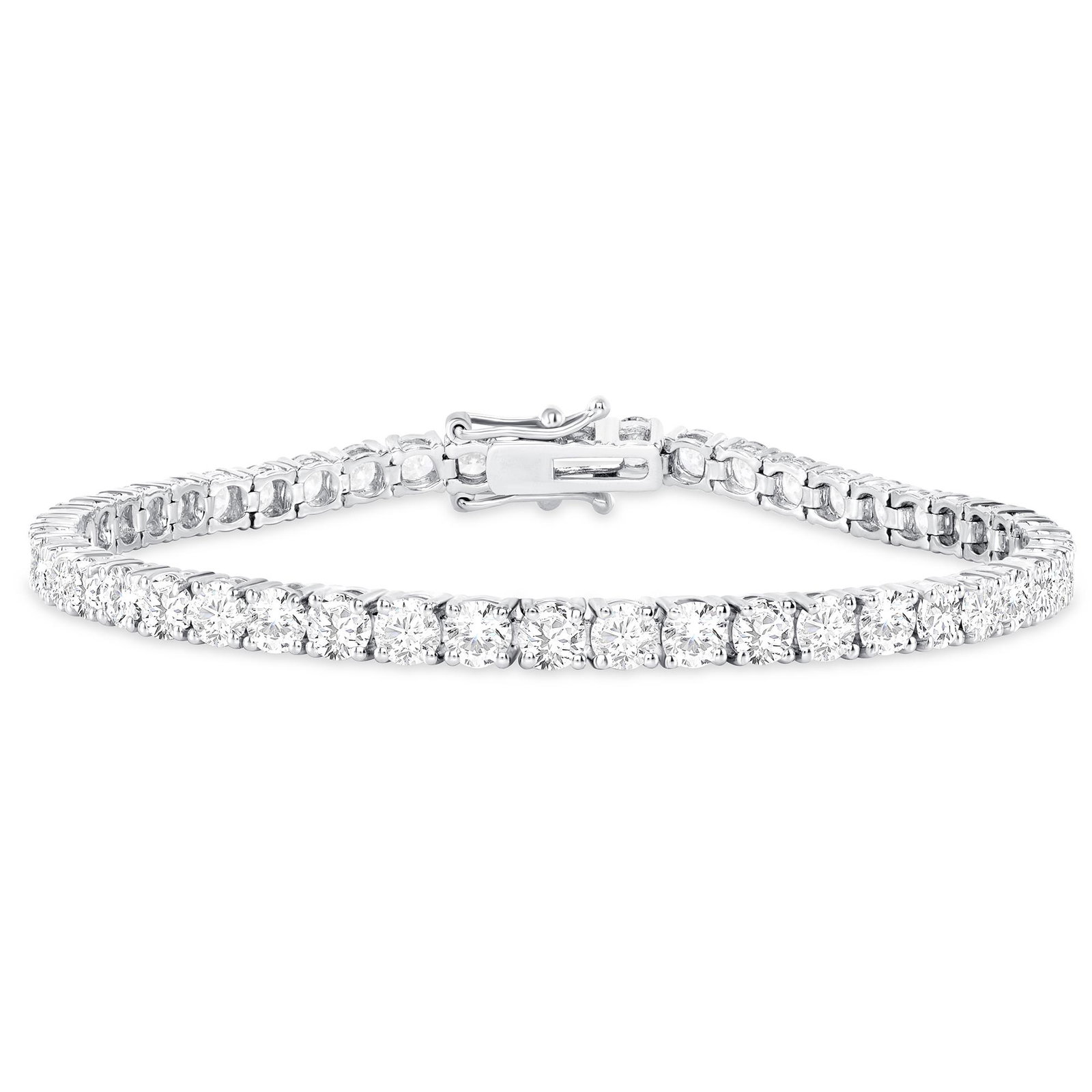8.37ct Diamond Tennis Bracelet: 18k White Gold 12.5gm / Tennis Diamond 8.37ct / #LDia65