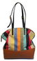 Fendi Multicolor Stripe 2Bag Shoulder Bag Tote - 2