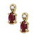 2.5ct Natural Ruby 14K Gold Earrings