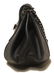 Chanel Black Leather Pleated Top Flap Classic Shoulder - 4