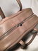 Hermes Grey Clemence Leather Victoria II 35 - 8