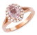 1.26ct Morganite 14 K Rose Gold Ring