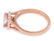 1.26ct Morganite 14 K Rose Gold Ring - 2