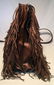 PRADA Noce Nappa Brown Leather Fringe Tote Bag - 2