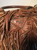 PRADA Noce Nappa Brown Leather Fringe Tote Bag - 5