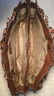 PRADA Noce Nappa Brown Leather Fringe Tote Bag - 6
