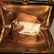 Chanel Vintage Black Quilted Silk Gold Handle Small - 5
